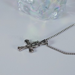 Ankh-Kreuz mit Auge des Ra 304 Edelstahl-Anhänger-Halsketten für Männer&nbsp;FS-WG3C167-01