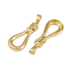 Ottone micro spianare pendenti zirconi&nbsp;KK-I358-052G