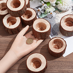 12 portavelas de madera&nbsp;AJEW-SP0006-34B