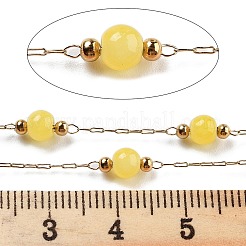 Chaînes de perles en jade naturel de Malaisie&nbsp;CHS-P019-08G-D