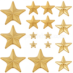 600 pièce 4 styles d'accessoires de costume en alliage et laiton&nbsp;DIY-CY0002-24G