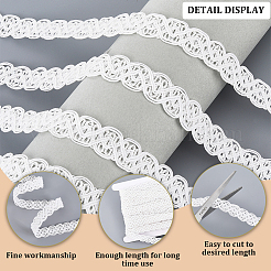18 Yards geflochtener Spitzenbesatz aus Polyester&nbsp;OCOR-CY0001-88A