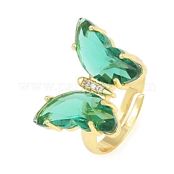 Anillos de dedo latón micropavé circonio cúbico&nbsp;GL-CBA65A8-01G-13