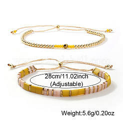 Sommerliche verstellbare Armbandsets aus Glas&nbsp;JD2335-1