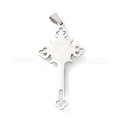 Grands pendentifs en acier inoxydable 304 anti-ternissement&nbsp;LS-STAS-D052-03P