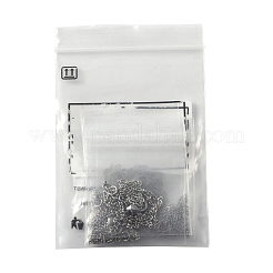 4 Stück 304 Edelstahl-Kabelkette zur Herstellung von Halsketten&nbsp;STAS-FS0001-81P