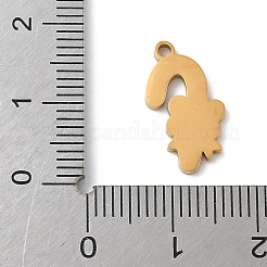 Pendentifs en acier inoxydable émaillé 304 à thème de Noël&nbsp;STAS-K312-04J-G