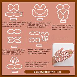 6 set di 6 stampi in argilla plastica pressata&nbsp;AJEW-SC0004-09A