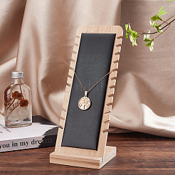 Présentoir de collier de bijoux en bois de bambou&nbsp;ODIS-WH0005-06A