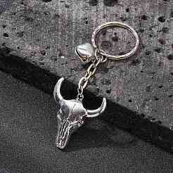 Tête de taureau en alliage de style tibétain&nbsp;KEYC-JKC00562-03