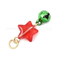 Weihnachten handgedrehten lampwork Glasanhänger&nbsp;PALLOY-JF04578