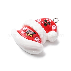 Pendentifs de noël en résine opaque&nbsp;RESI-A049-05P