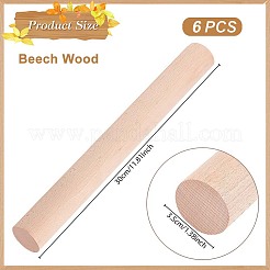 Bâtons de bois&nbsp;WOOD-WH0002-64C