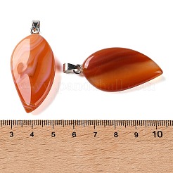 Pendenti in agata rossa naturale fasciata&nbsp;GG-CBACB71-05P-14