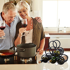 Weinregal für den Tisch aus Eisen&nbsp;ODIS-WH0007-75