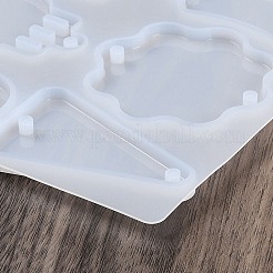 Silikonform für Schlüsselanhänger mit geometrischem Anhänger&nbsp;LS-SIMO-S001-05G