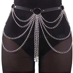 Cinturones de cadena de aleación multicapa de imitación de cuero para mujer&nbsp;FS-WG5F5D3-01