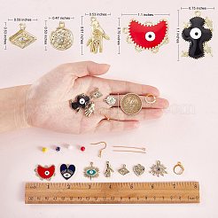 DIY-Kits zur Herstellung von Ohrringen mit bösem Blick&nbsp;DIY-SZ0009-06