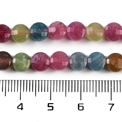 Fili di perline di tormalina imitazione giada bianca naturale&nbsp;G-H062-B01-02
