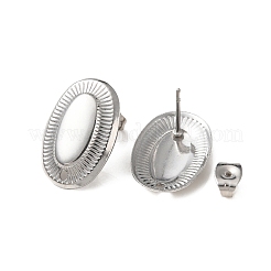 Boucles d'oreilles à tige en acier inoxydable 304 anti-ternissement&nbsp;LS-STAS-K254-03P