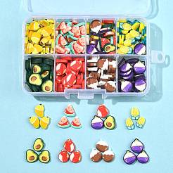 56g 8 Arten handgefertigte Fimo-Cabochons&nbsp;CLAY-FS0001-48