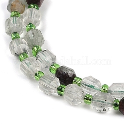 Natur lodolite Quarzperlen Stränge&nbsp;G-O201B-109E