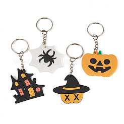 4 stücke 4 arten halloween pvc schlüsselbund für frauen&nbsp;KEYC-TA0004-74