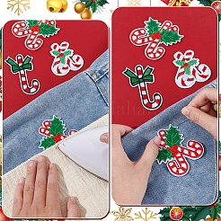 18 Stück 3 Stile Weihnachtsstickgarn zum Aufbügeln/Aufnähen&nbsp;PATC-NB0001-47