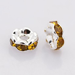 Perline distanziatori strass in ottone&nbsp;RB-A014-L4mm-17S-NF