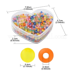 31 g mattierte transparente Acrylperlen&nbsp;MACR-FS0001-37