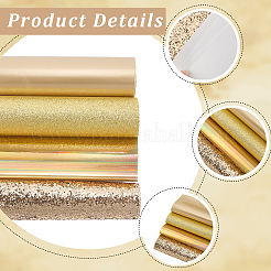 8 Stück 4 Farben Kunstlederstoffe&nbsp;DIY-CL0001-74B