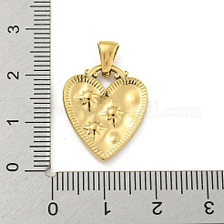 Pendentifs en acier inoxydable 304 sertis de strass&nbsp;LS-STAS-O009-03B-G