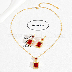 Set di gioielli da donna in ottone con micro pavé di zirconi cubici&nbsp;CT9369-1