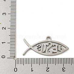 Pendentifs en acier inoxydable 304 anti-ternissement&nbsp;STAS-P342-04P
