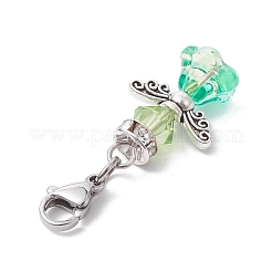 Decorazioni pendenti in vetro con angelo&nbsp;HJEW-TA00207