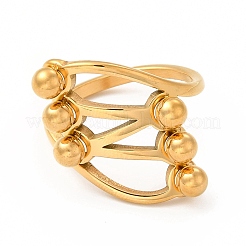 Anillos huecos de acero inoxidable 304 con revestimiento iónico (IP)&nbsp;RJEW-C049-17B-G