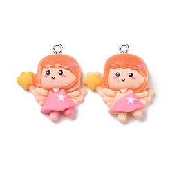 Pendentifs en résine opaque&nbsp;RESI-G032-H03