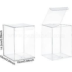 15 Stück rechteckige transparente PVC-Geschenkverpackung aus Kunststoff&nbsp;CON-BC0002-21A