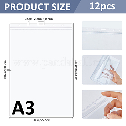 Porte-cartes de visite transparents en PVC&nbsp;AJEW-WH0485-34E