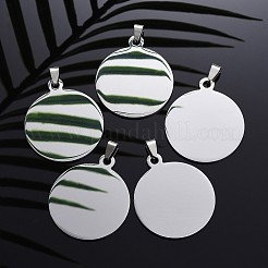 Pendentifs en acier inoxydable 304 résistant au ternissement&nbsp;STAS-I140-01B-S