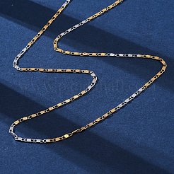 Colliers de chaîne à maillons en laiton pour femmes&nbsp;NJEW-D302-68G
