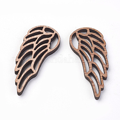 Ungefärbte hölzerne nähende große Anhänger&nbsp;LS-WOOD-S037-105
