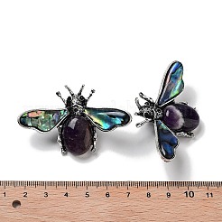 Broches d'insectes en alliage de style tibétain&nbsp;JEWB-A021-03AS-06