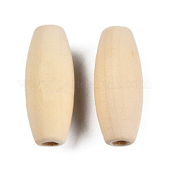 Unvollendete europäische Perlen aus Naturholz&nbsp;WOOD-TD001-02