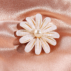 Exquisite Blumenbrosche aus Legierung für Mädchen und Frauen&nbsp;PW-WG37E88-01