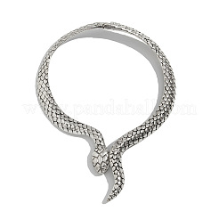 Punk-Schlangen-Legierung mit Scharnier-Choker-Halsketten für Frauen&nbsp;FS-WGE5278-01