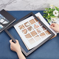 Portafoto quadrato in legno&nbsp;DJEW-WH0039-68B