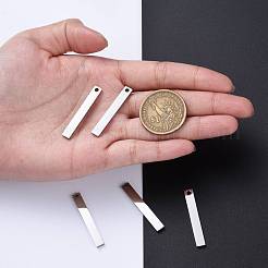 Pendentifs gravés sur quatre côtés en acier inoxydable 304 résistant au ternissement&nbsp;STAS-I140-30A-S