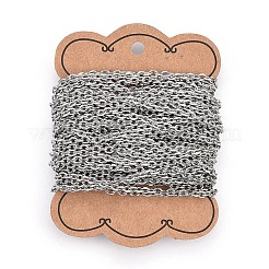 Cadenas de cable de acero inoxidable 201 resistentes al deslustre&nbsp;CHS-L017-23C