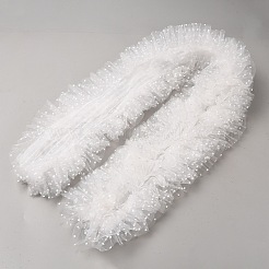 Plissierter Spitzenbesatz aus Polyester mit Punkten&nbsp;OCOR-WH20006-03A-02